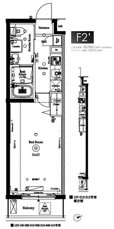 ＡＸＡＳ北池袋の物件間取画像